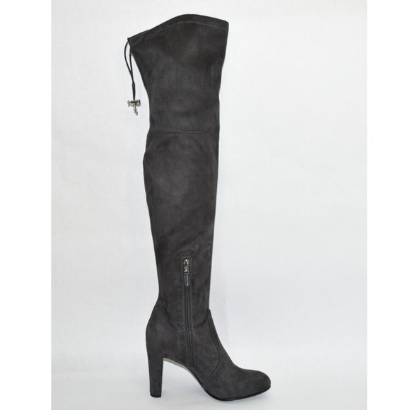 New! Sam Edelman 'Kent' Size 6.5 Over-the-Knee Gray Suede Boots OTK T38 - Picture 4 of 5